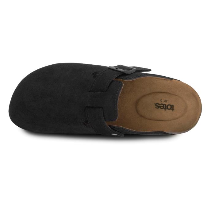 totes® Ladies PU Clog Black Extra Image 3